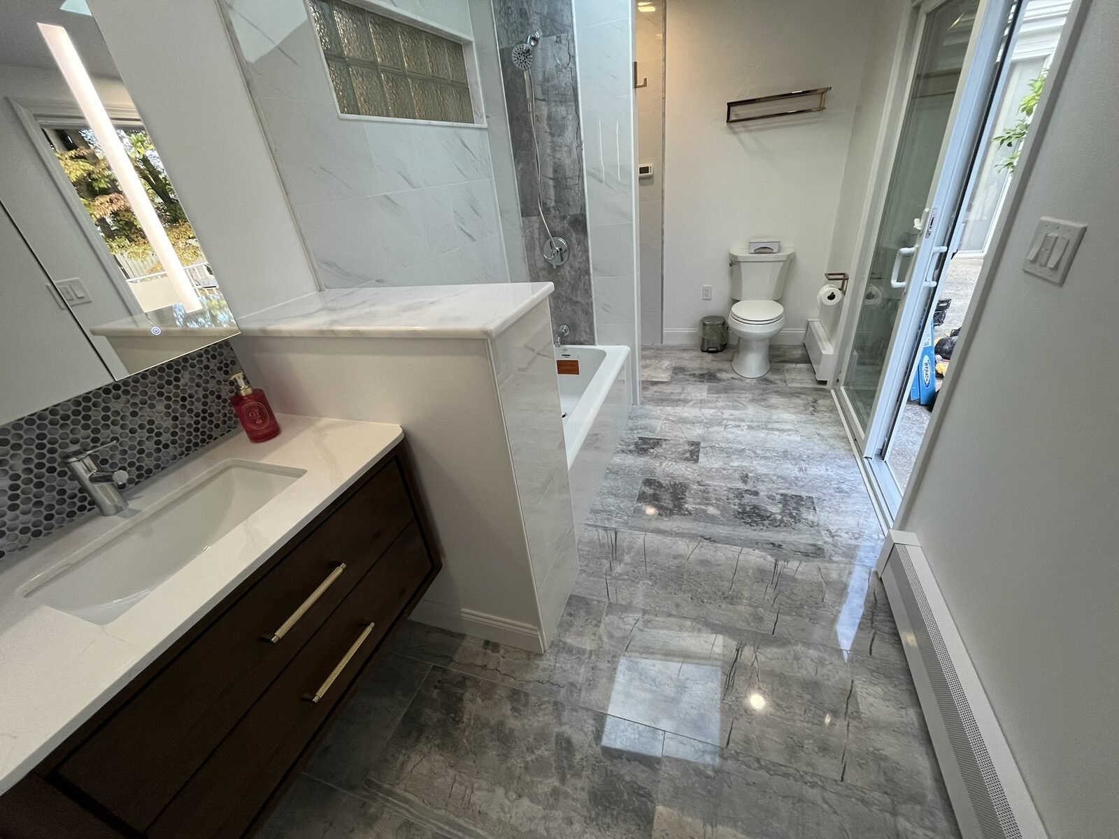 Newton 2025 bathroom after the remodel