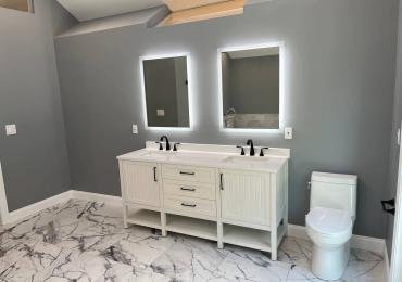 Luxurious Bathroom Renovation with Custom Walk-In Closet