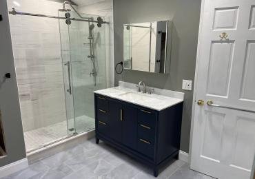 Bathroom Remodeling in Natick – Custom Walk-In Shower & Modern Features