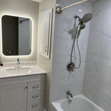 Complete Bathroom Transformation: Bathtub Installation and More in Brookline, MA