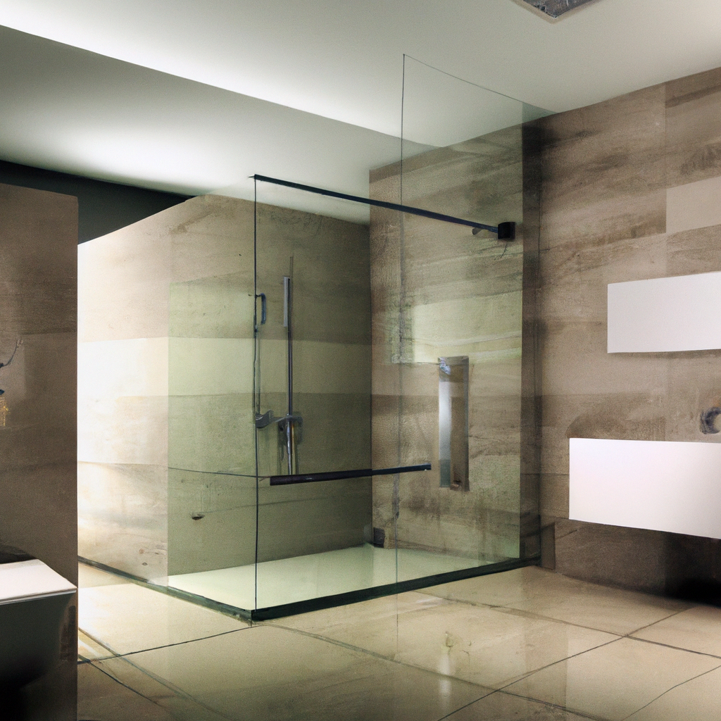 A sleek and modern bathroom featuring affordable renovation ideas.