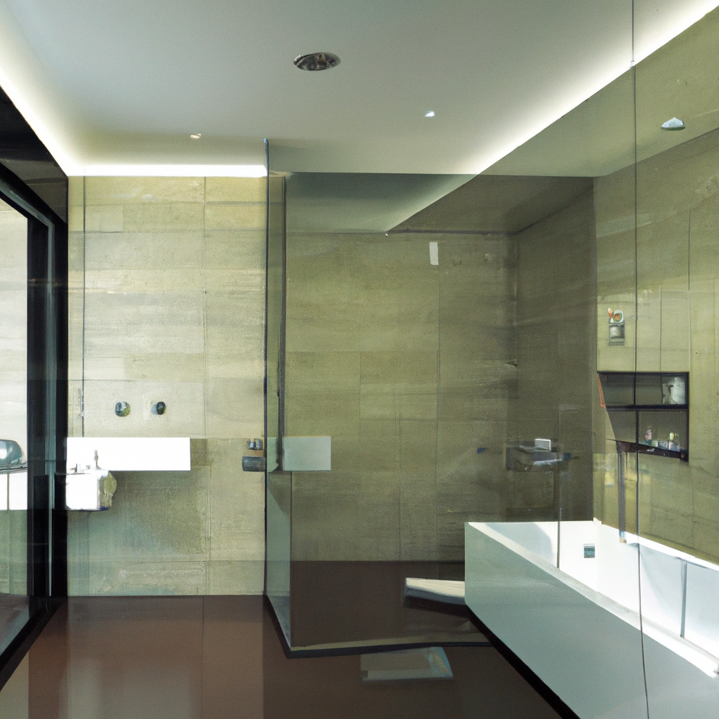 Modern bathroom design with contemporary features in Burlington.