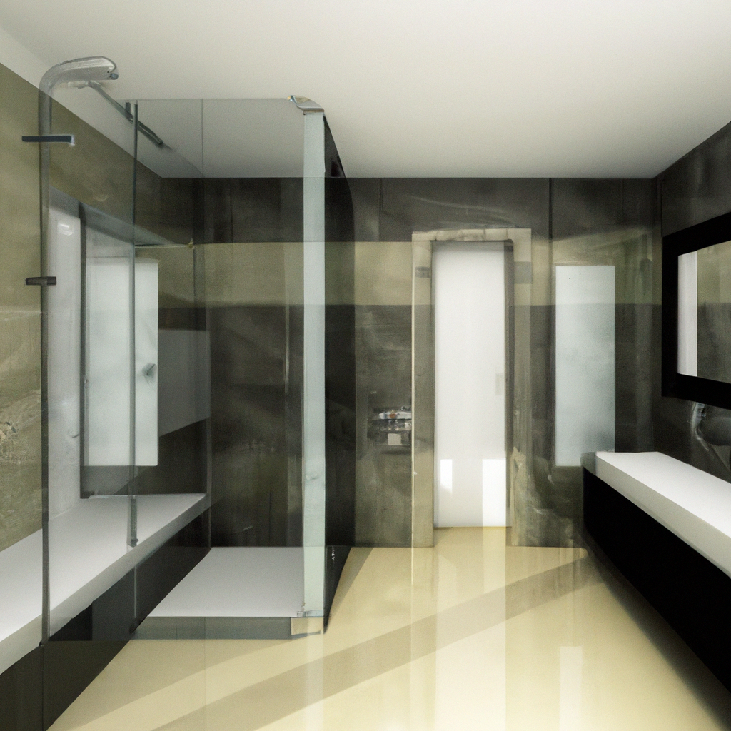 A sleek and modern bespoke bathroom design