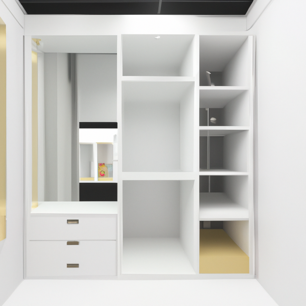 Alt text: A modern and contemporary closet renovation with personalized storage solutions.