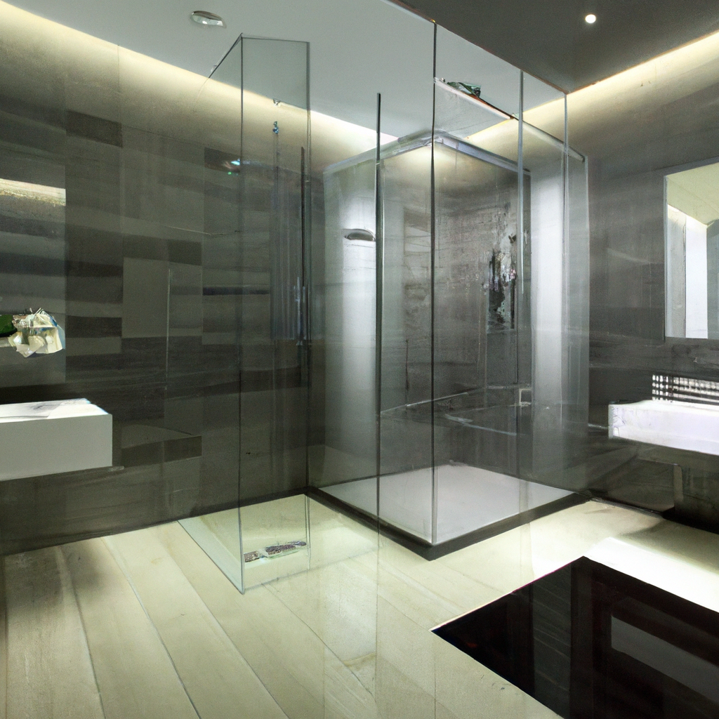 Alt text: A modern and contemporary bathroom design with high-end renovations.