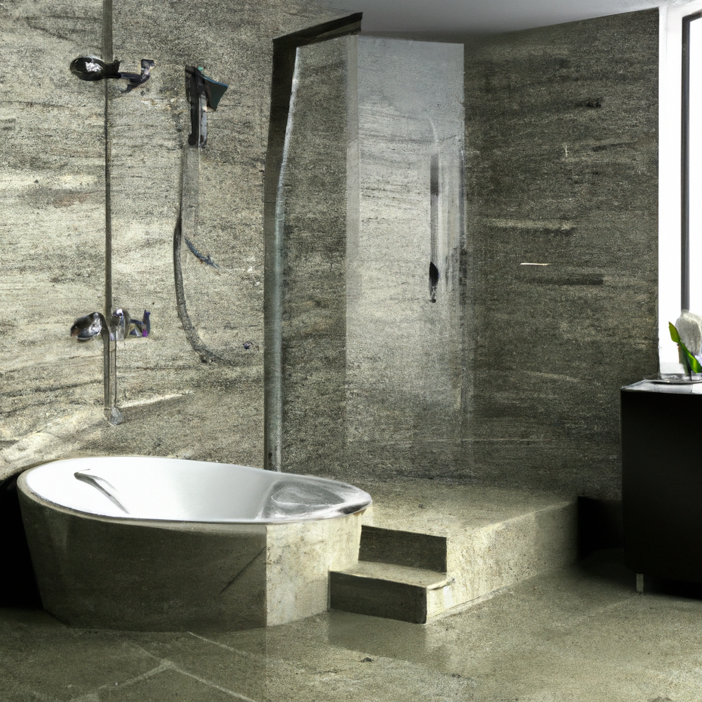 A modern and contemporary designer bathroom remodel with new features.