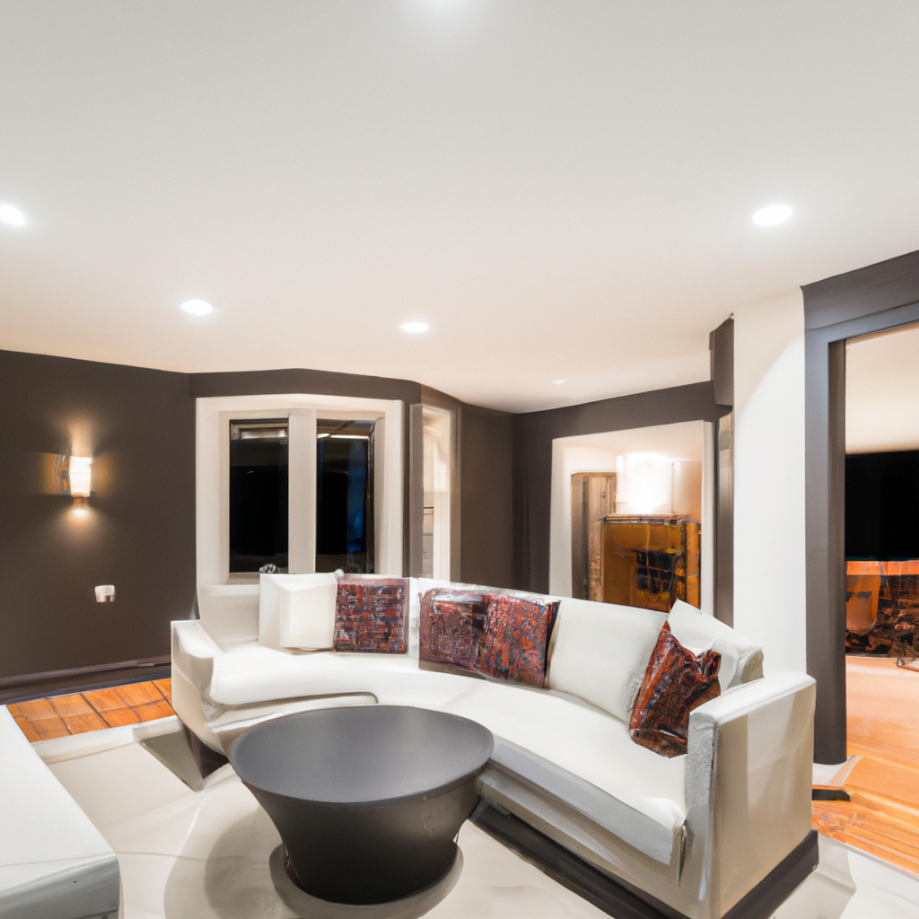 A modern and contemporary high-end basement remodel to elevate your home.