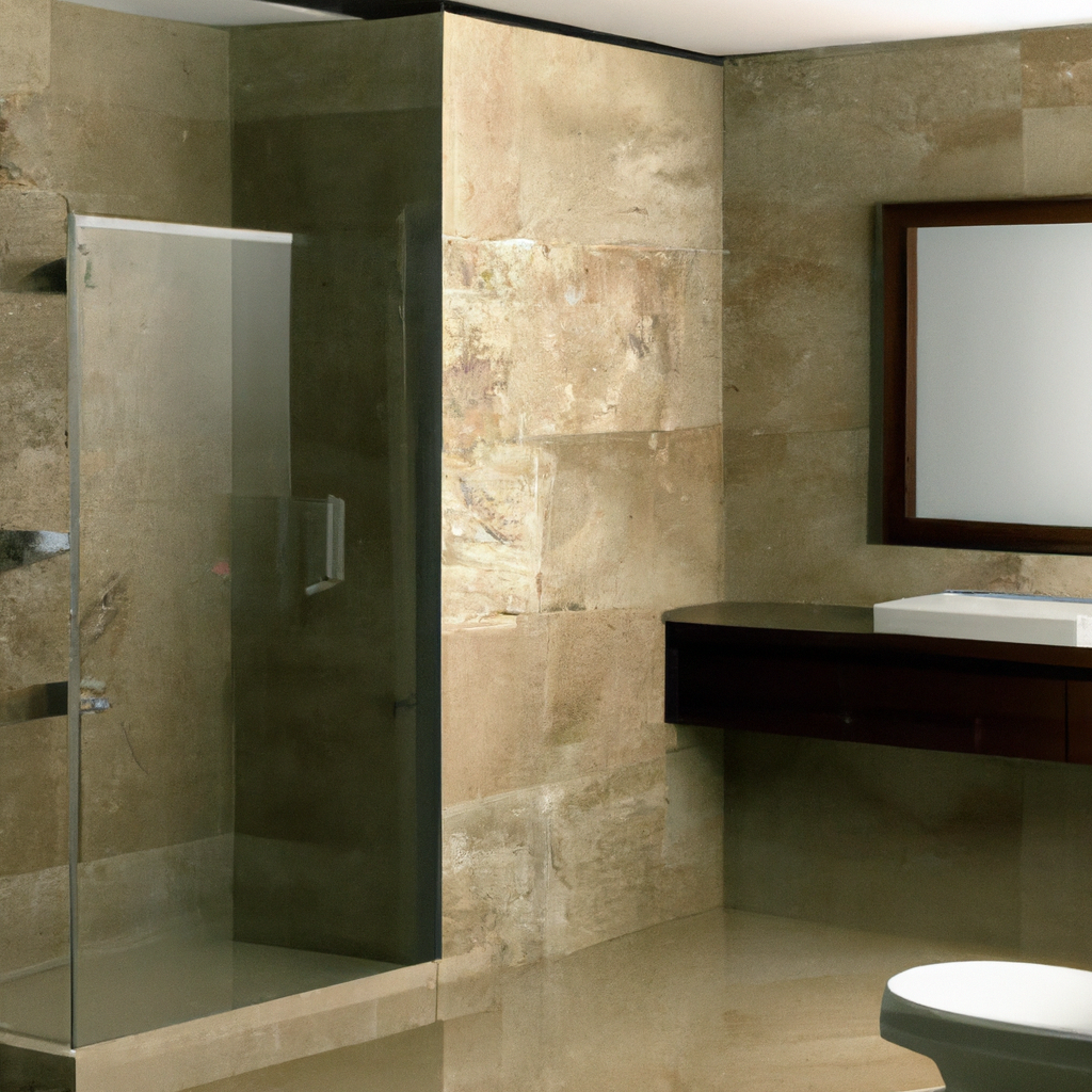 A modern bathroom with contemporary design highlighting the importance of plumbing services in remodeling projects.