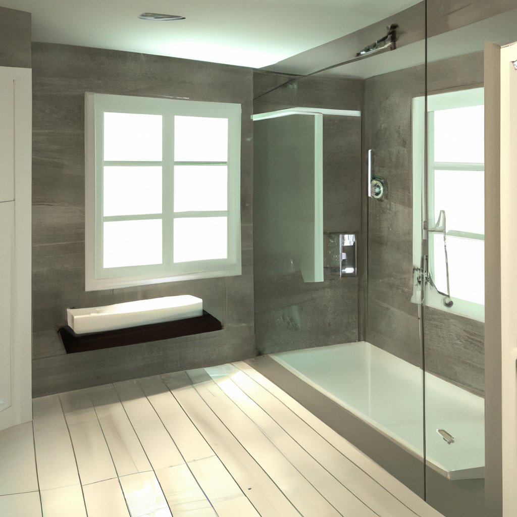 A modern and contemporary Milton bathroom remodel with a new design