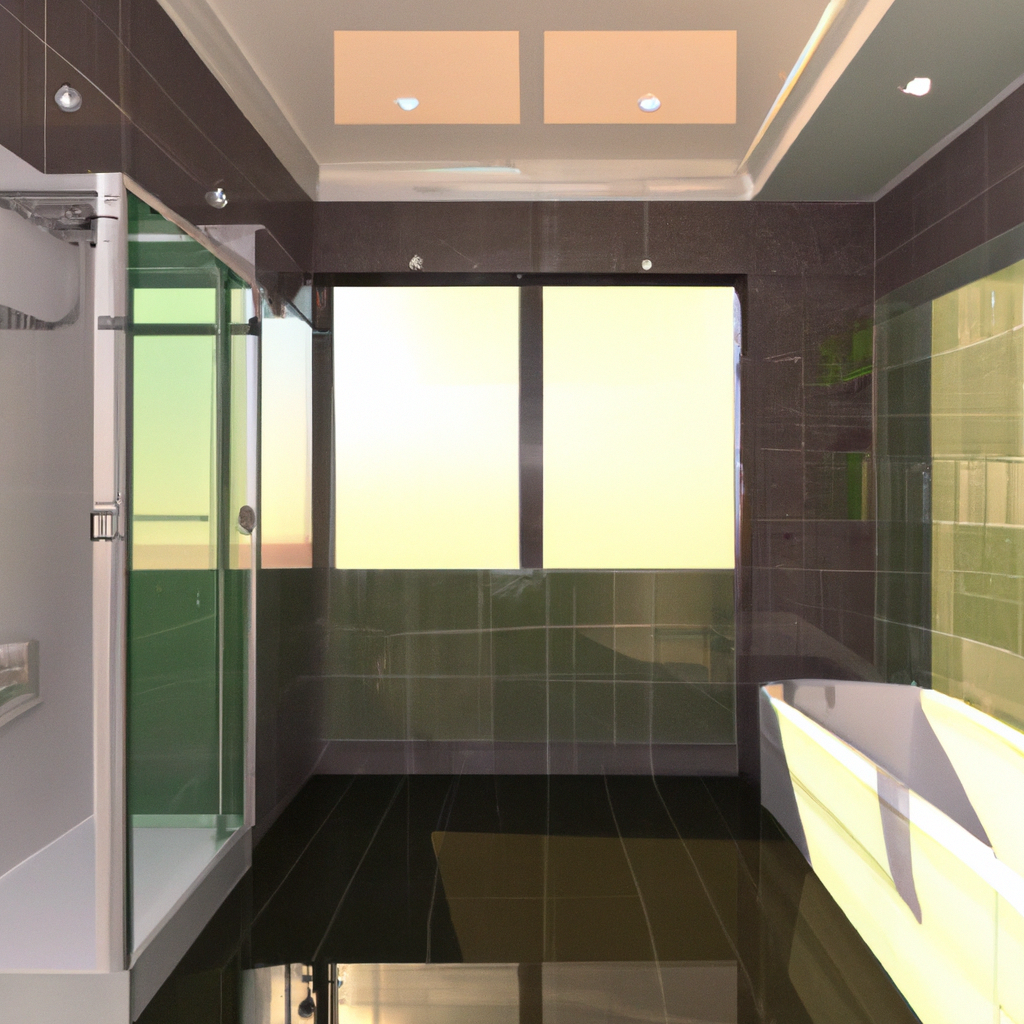 Alt text: A modern renovated bathroom with elegant fixtures and a spa-like atmosphere.