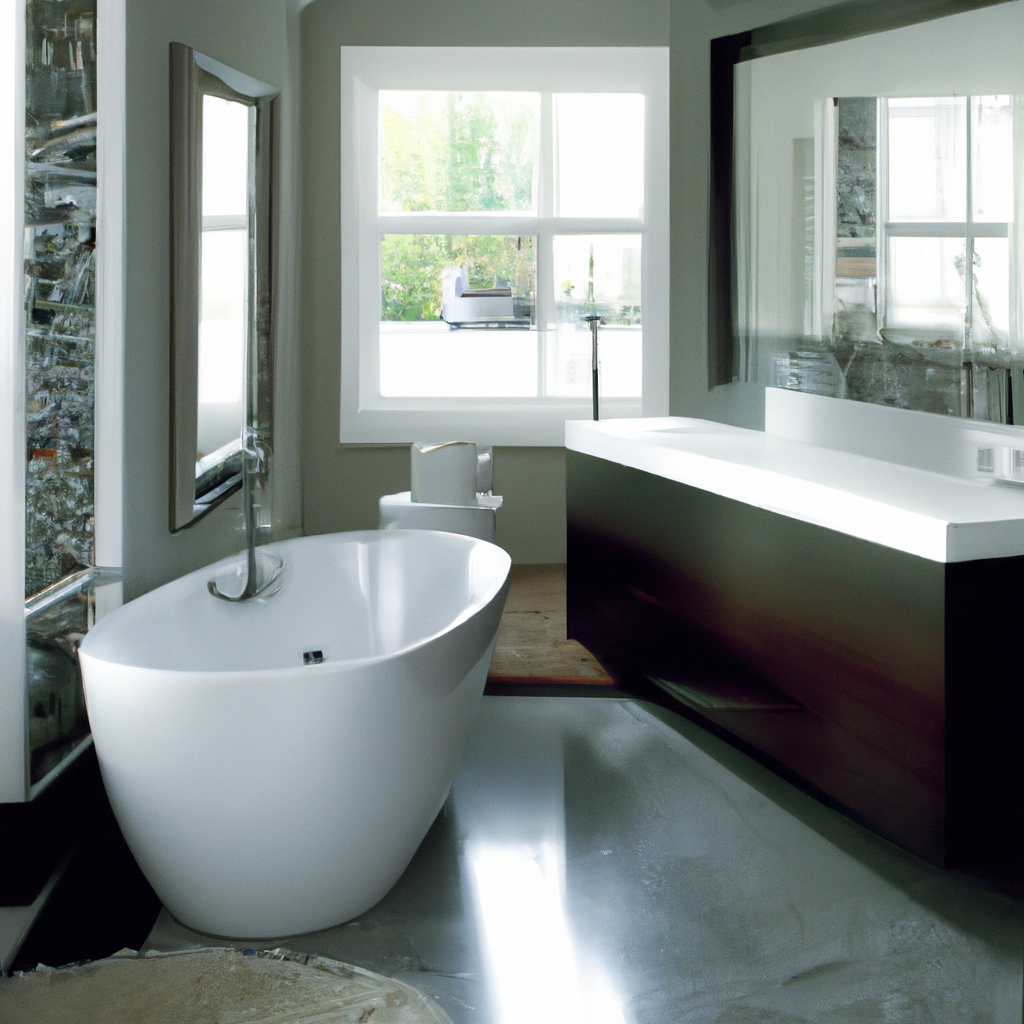 Alt text: A modern and contemporary bathroom design in Boston by top contractors