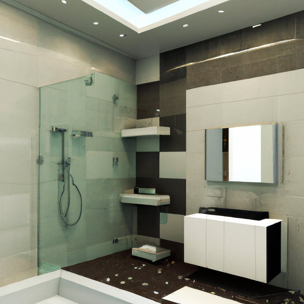 A sleek and modern bathroom with top plumbing services in the Boston Area