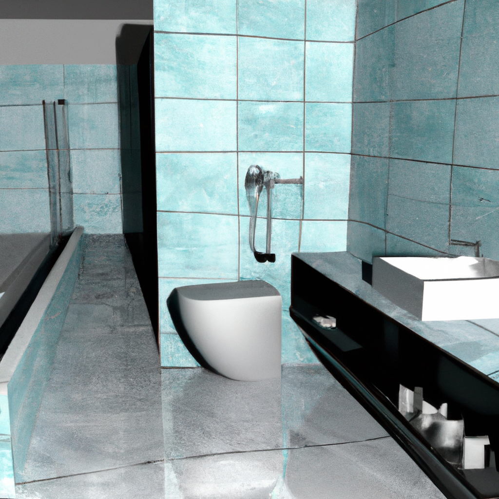 - Alt text: A modern, renovated bathroom with high-end fixtures and sleek design elements.