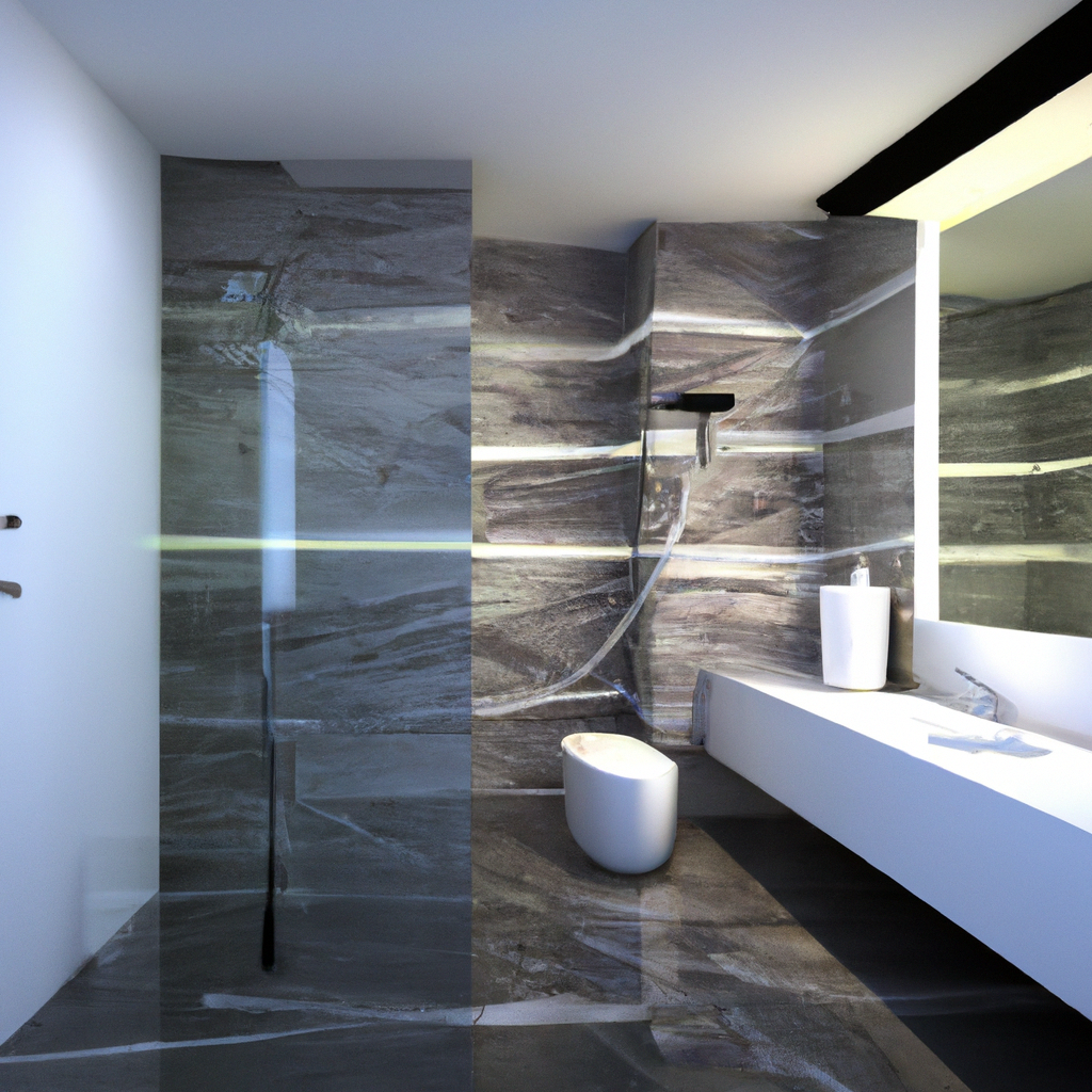 A modern and contemporary bathroom renovation in Burlington.