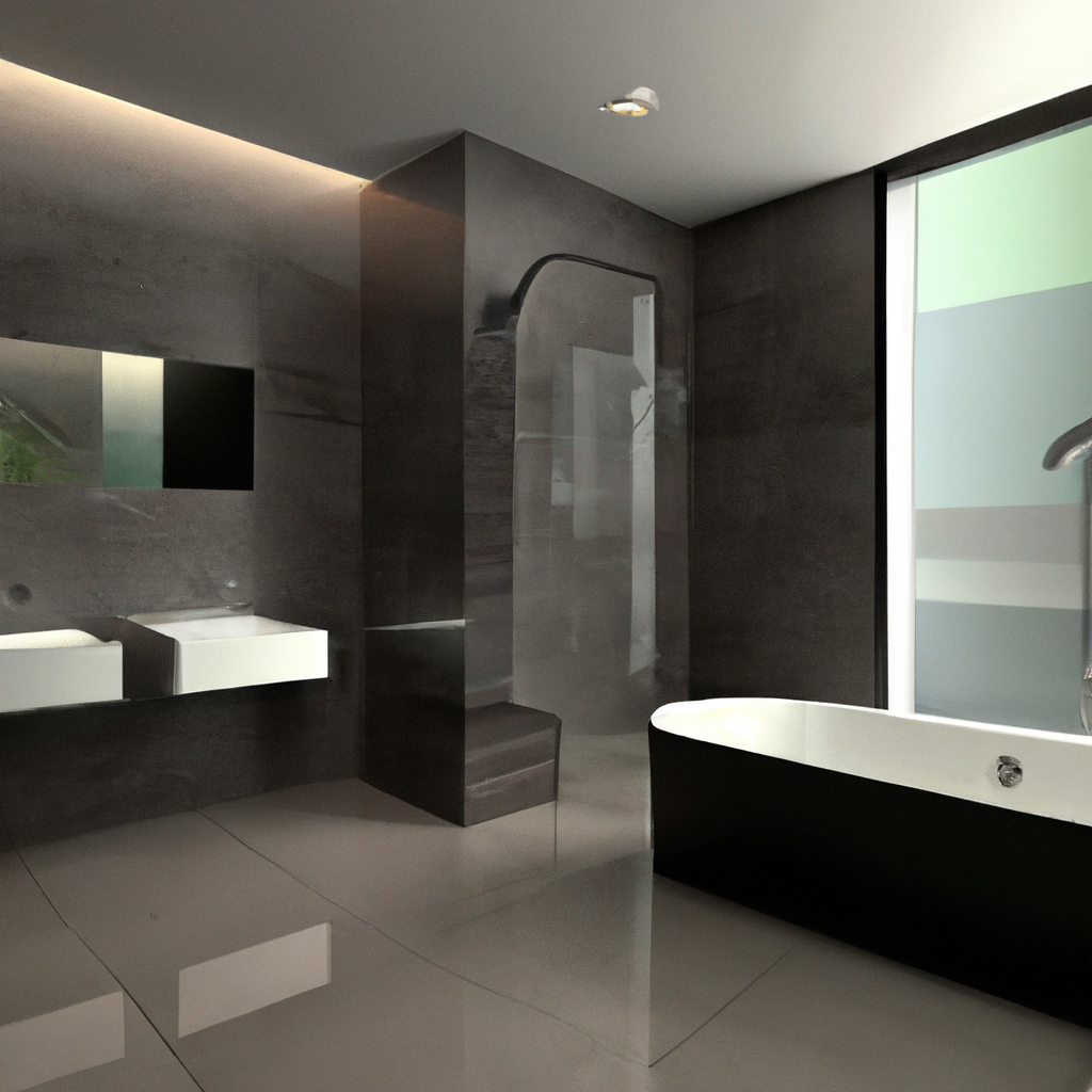 A modern and contemporary bathroom remodel in Milton