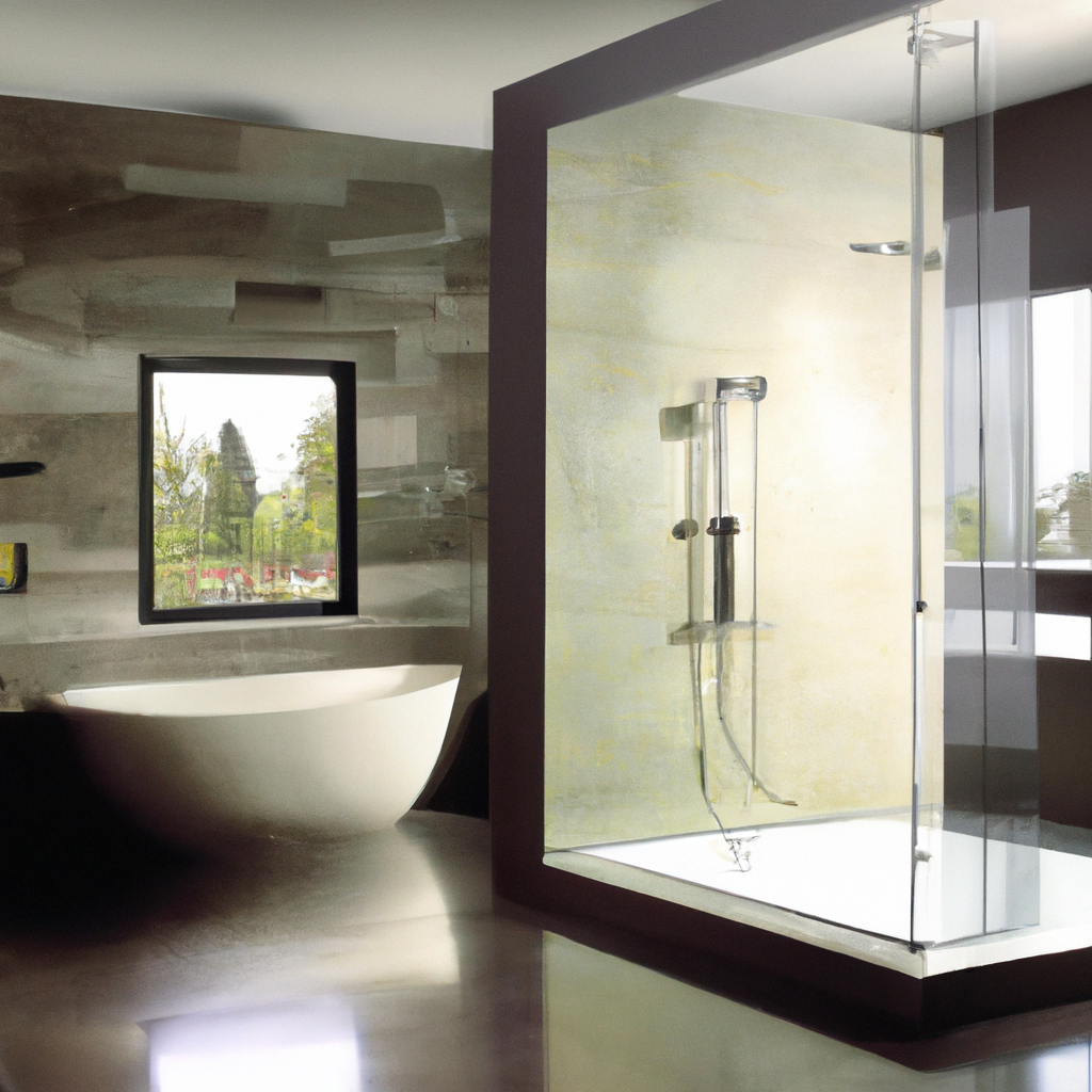 A modern and contemporary Boston bathroom remodel with new fixtures and design elements.