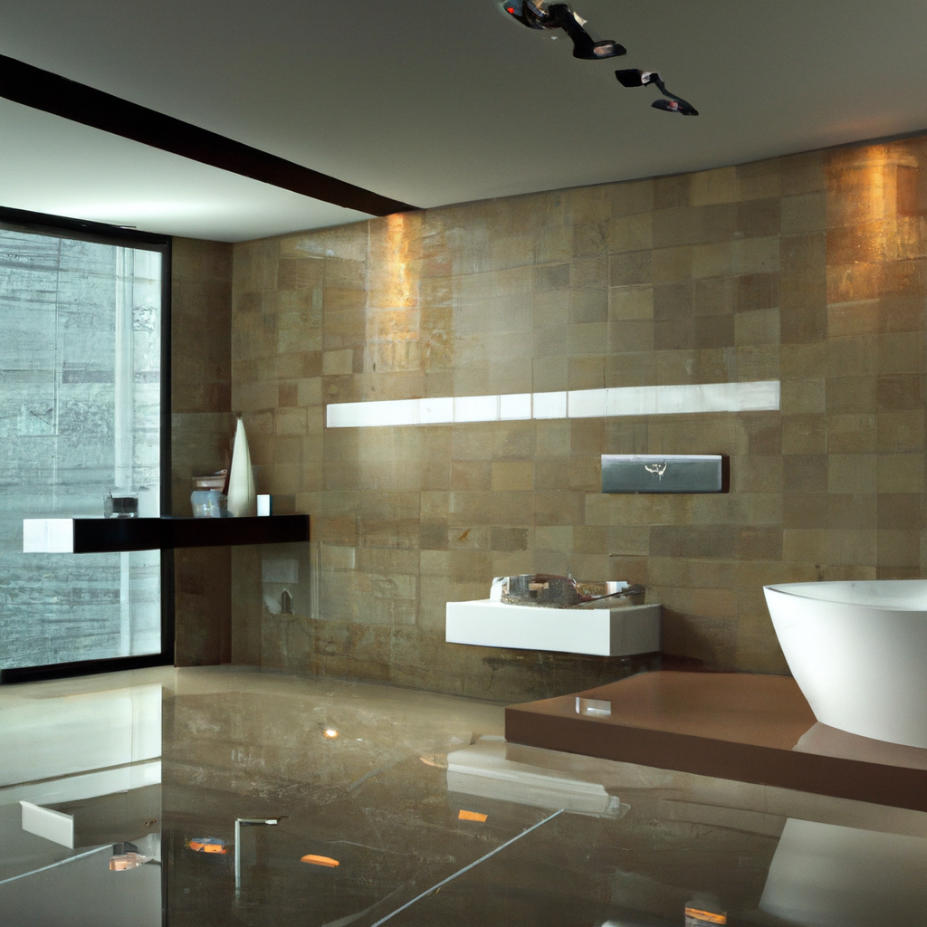 A modern and contemporary Boston bathroom remodel with new features.