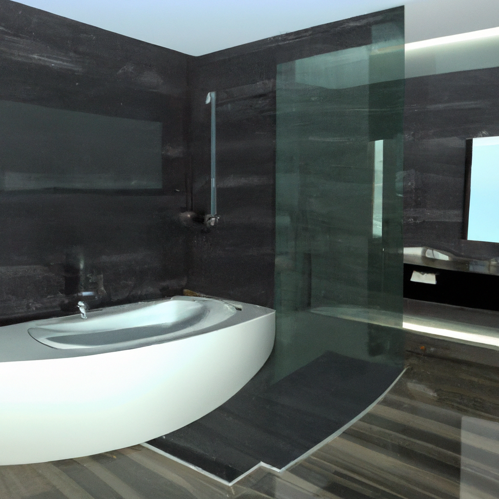 A modern and contemporary bathroom remodel in Boston with sleek finishes and new design elements.