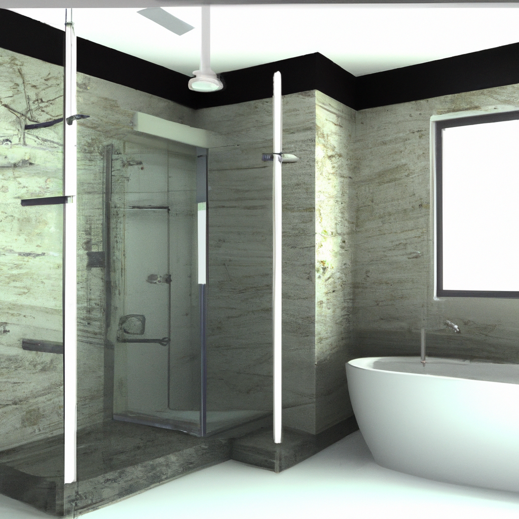 A modern Boston bathroom renovation showcasing contemporary design elements.