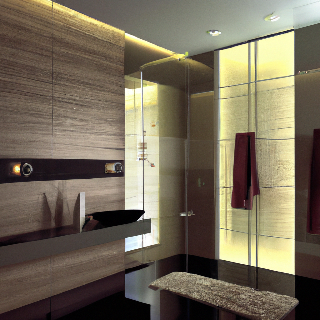 A modern and contemporary bathroom with new tile installation services in Boston.