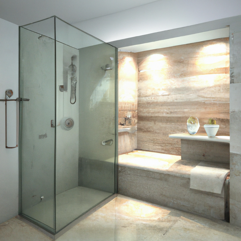 Alt Text: A modern and budget-friendly bathroom renovation with contemporary design elements.