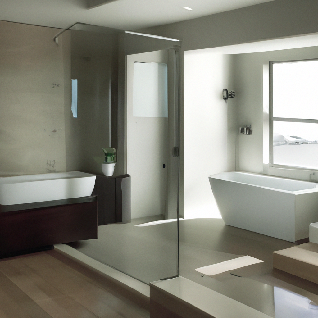 Alt text: A modern, contemporary bathroom design with personalized features in Boston