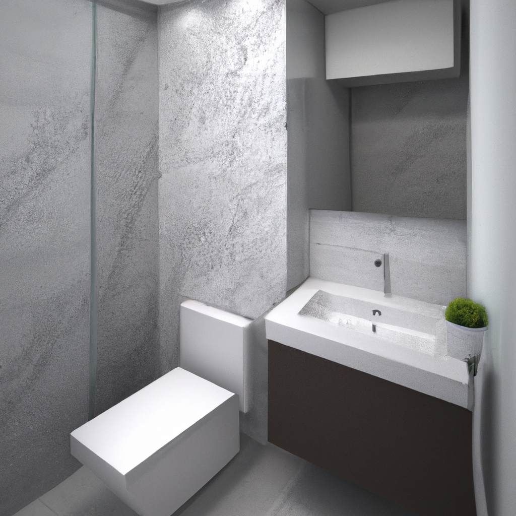 A luxurious bathroom with modern fixtures and high-end finishes 