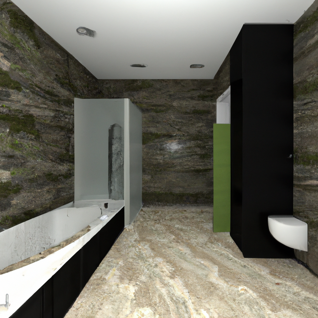 Alt Text: Skilled bathroom remodelers working on transforming a space in Boston