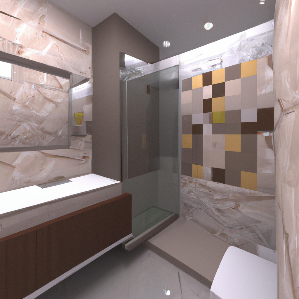 A modern bathroom with a beautifully designed plumbing system 