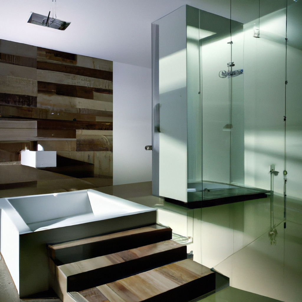 Modern, contemporary bathroom with professionally installed vanity.