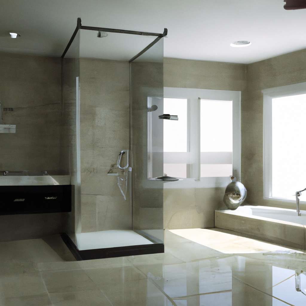 A modern and contemporary bathroom design after a Milton Bathroom Remodel.