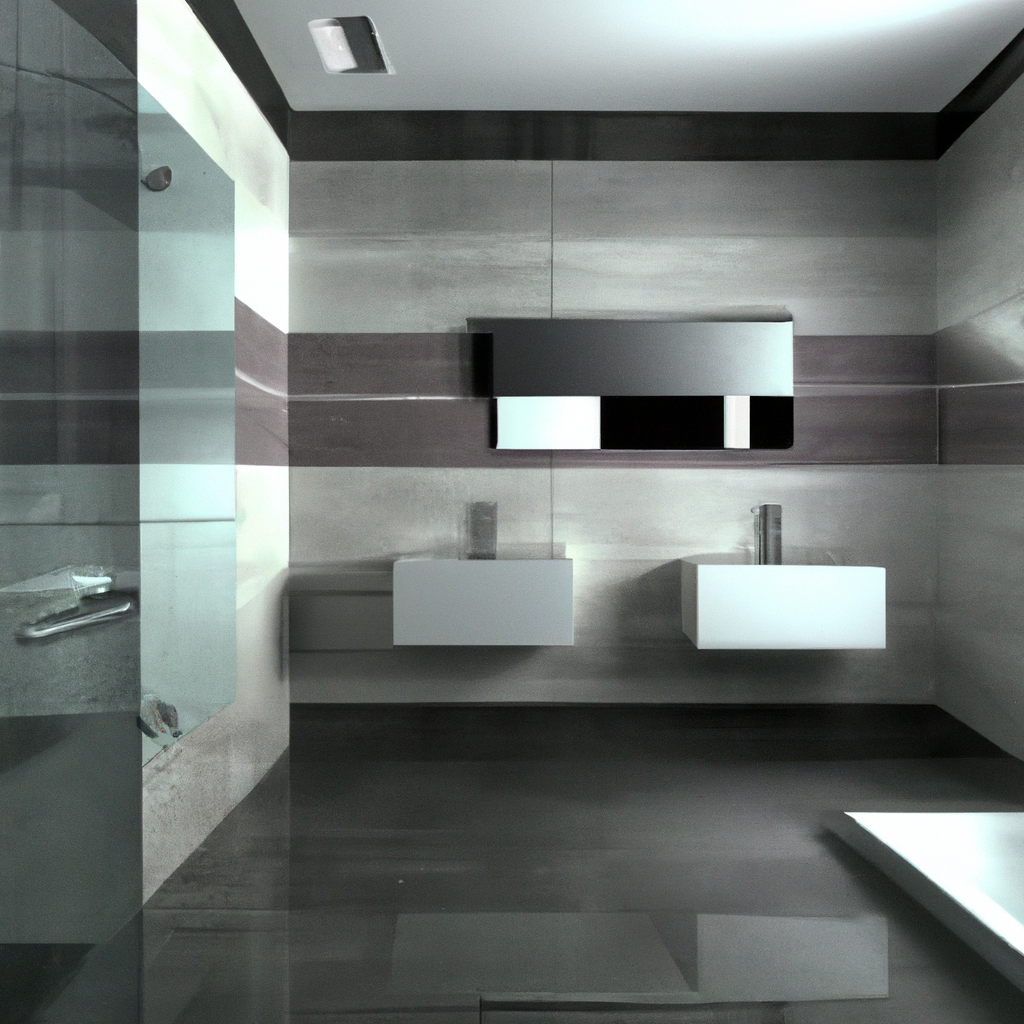 A modern and contemporary bathroom remodeling project showcasing the transformation of a space in Milton.