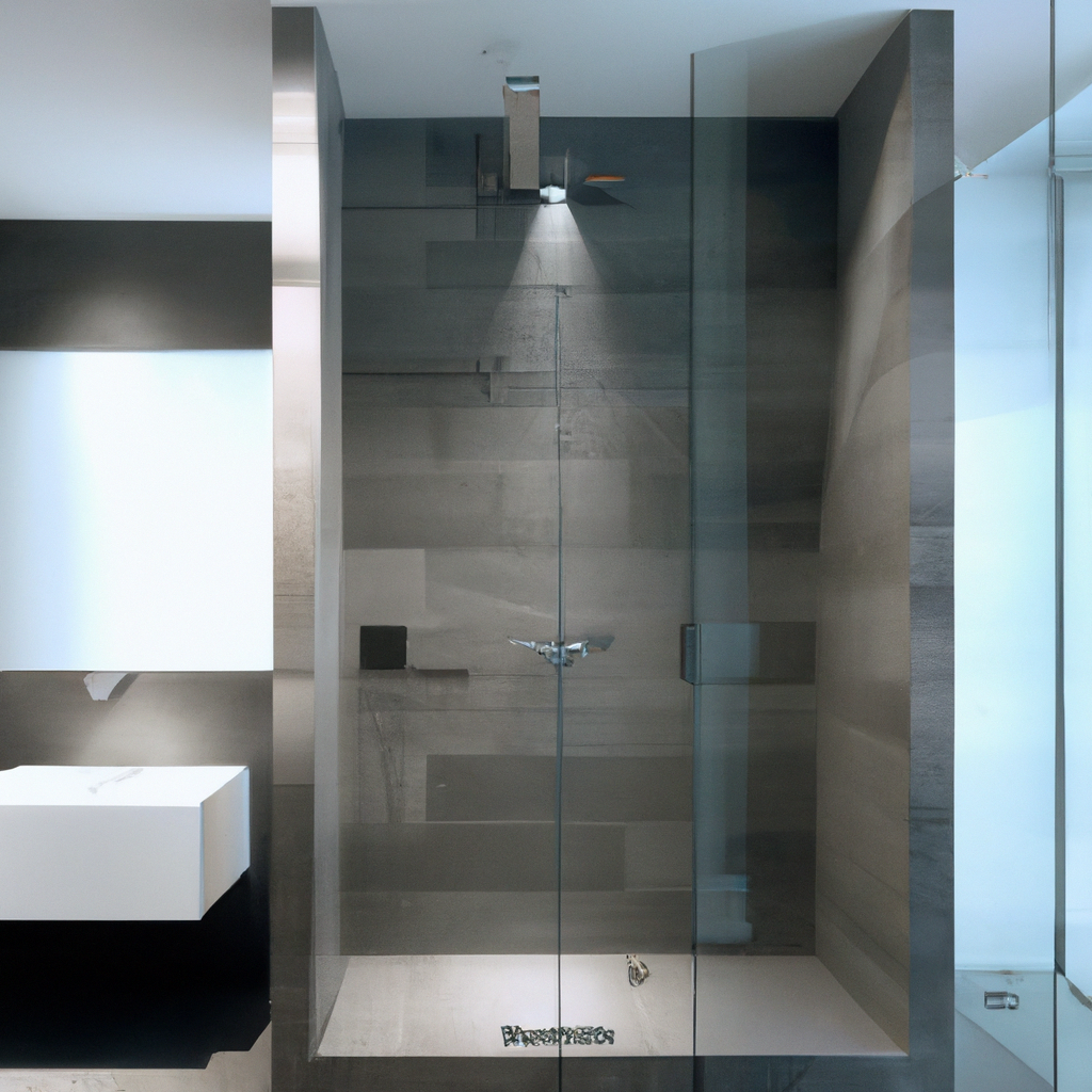 A modern and stylish bathroom design in Boston for a home remodeling project.