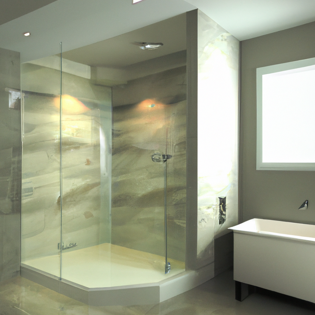 A collage of 5 modern bathroom designs showcasing stylish and functional spaces.