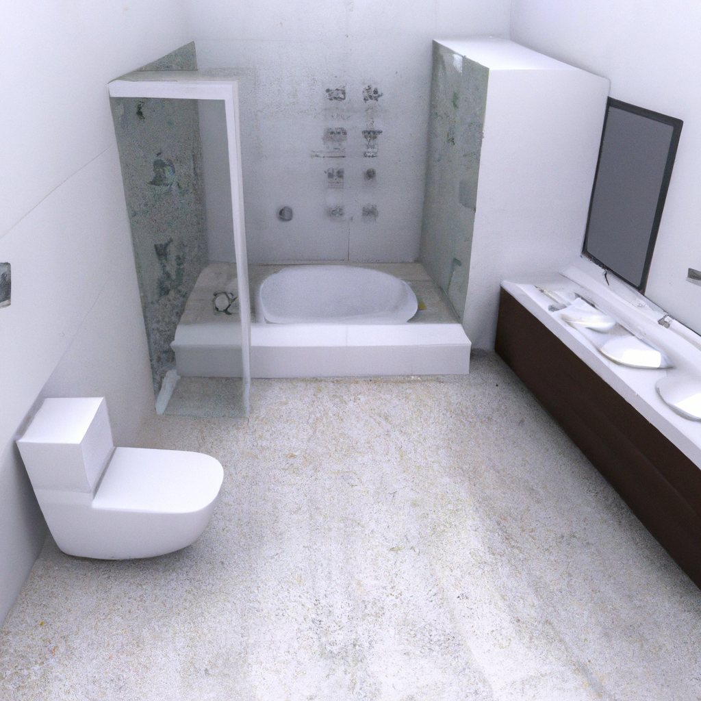 Alt Text: A luxurious bathroom with modern fixtures and a clean design.