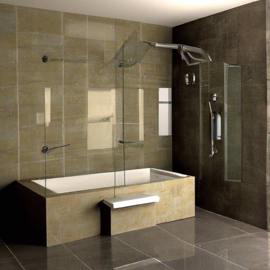 A modern and contemporary bathroom remodel with discount deals