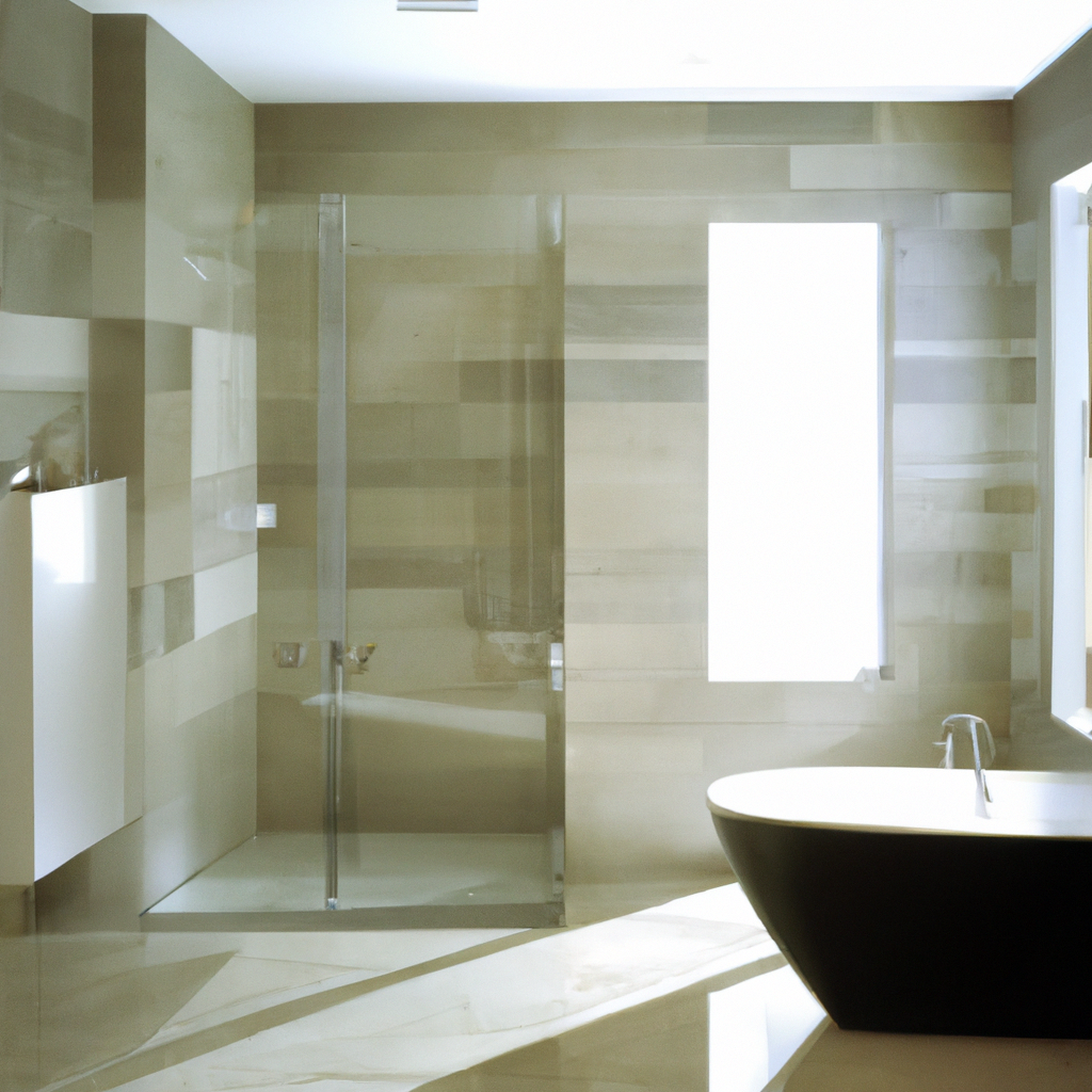 Alt text: A small bathroom with modern upgrades in Boston