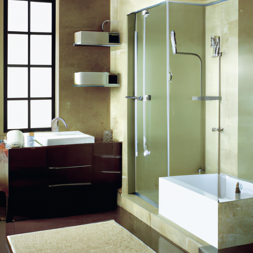 Alt text: A sleek and modern bathroom renovation in Boston featuring contemporary design elements.