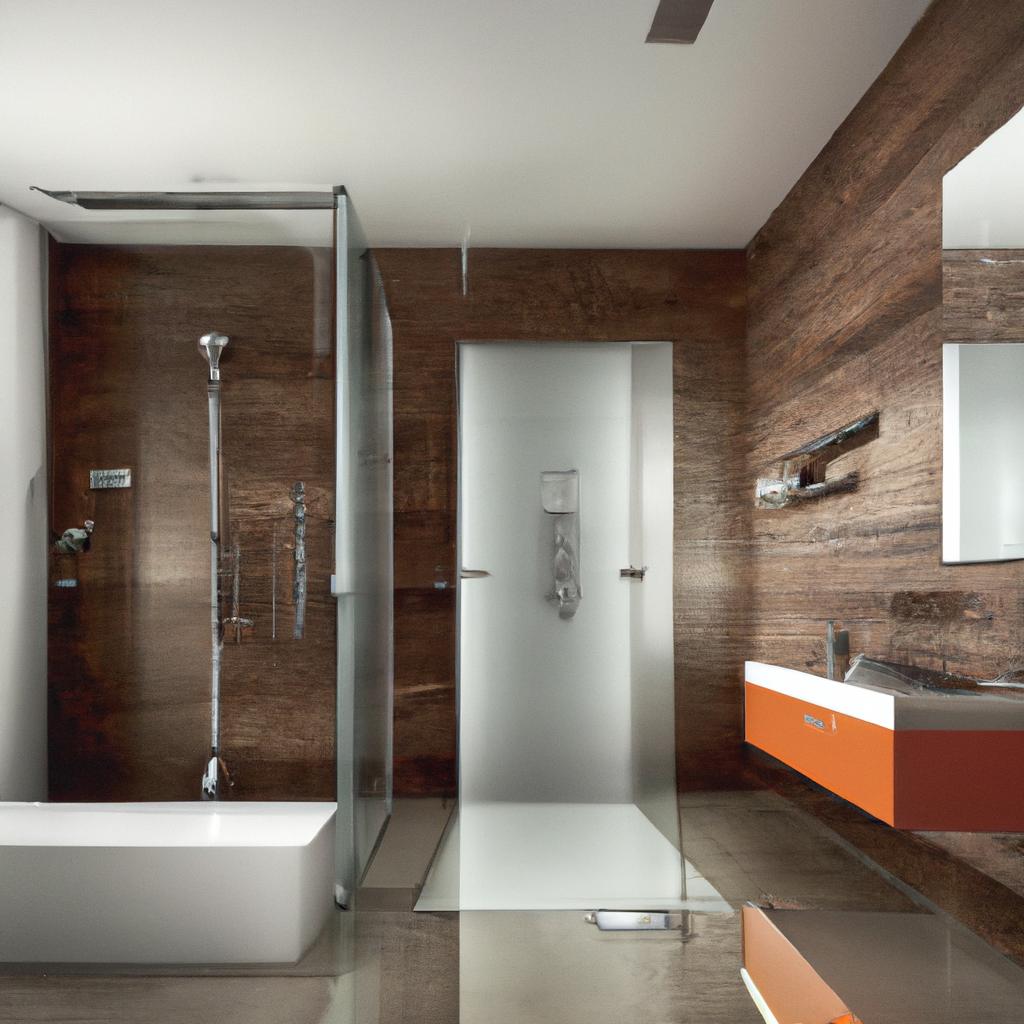 A modern and contemporary plumbing design for a residential remodeling project in Boston.