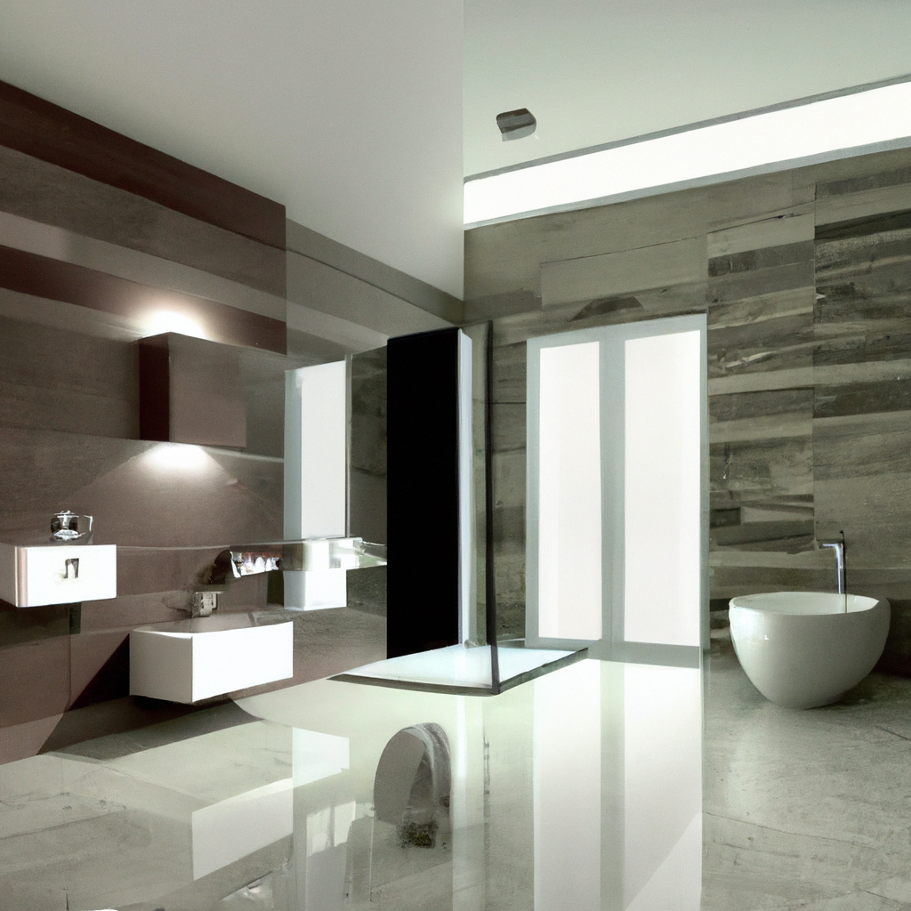 A modern and contemporary bathroom design by top-rated contractors.