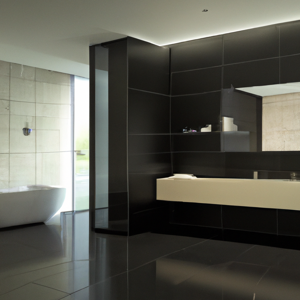 A modern and contemporary bathroom remodel done by professional services in Milton.