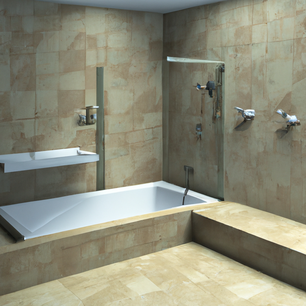 A modern and contemporary bathroom design in Burlington with a fresh look after renovation.