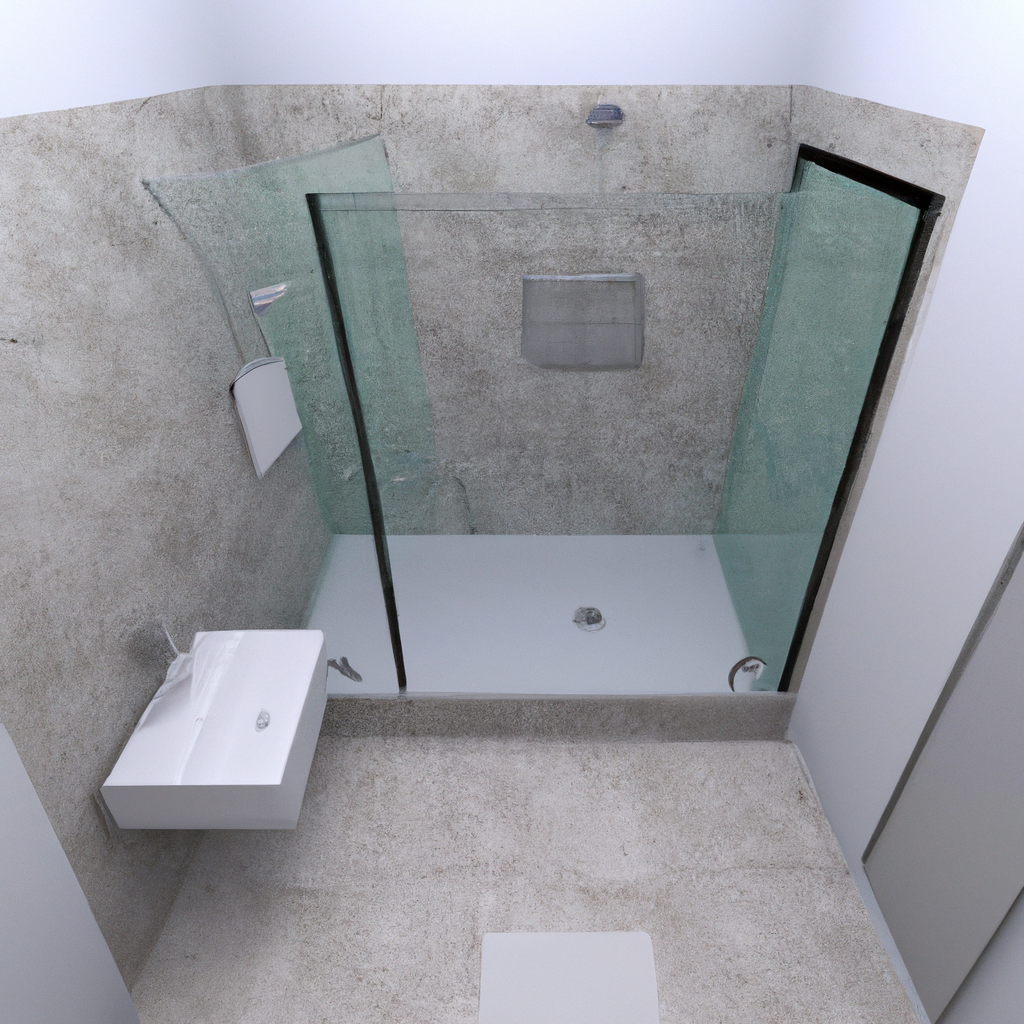 Alt text: A modern bathroom with a sleek design in Canton