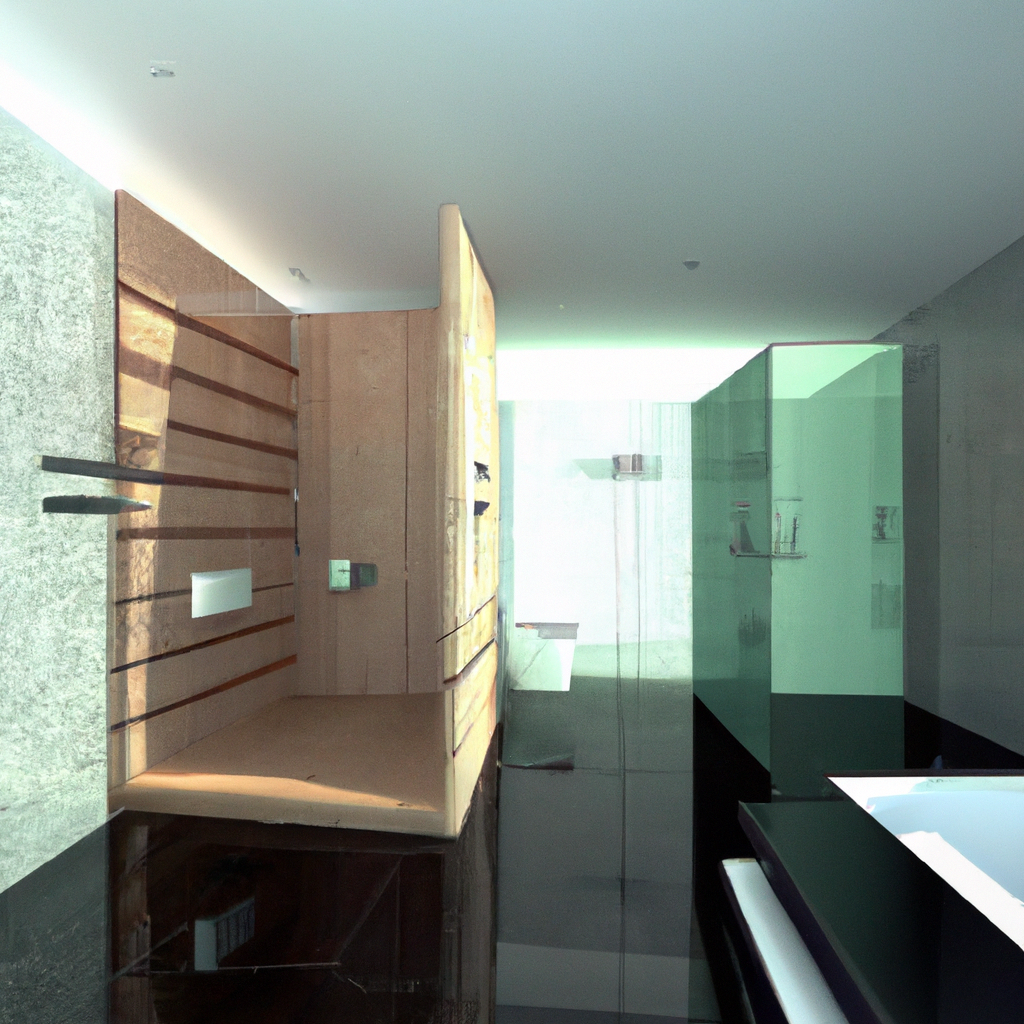 Alt text: A modern and contemporary bathroom design featuring new fixtures and stylish decor in Boston