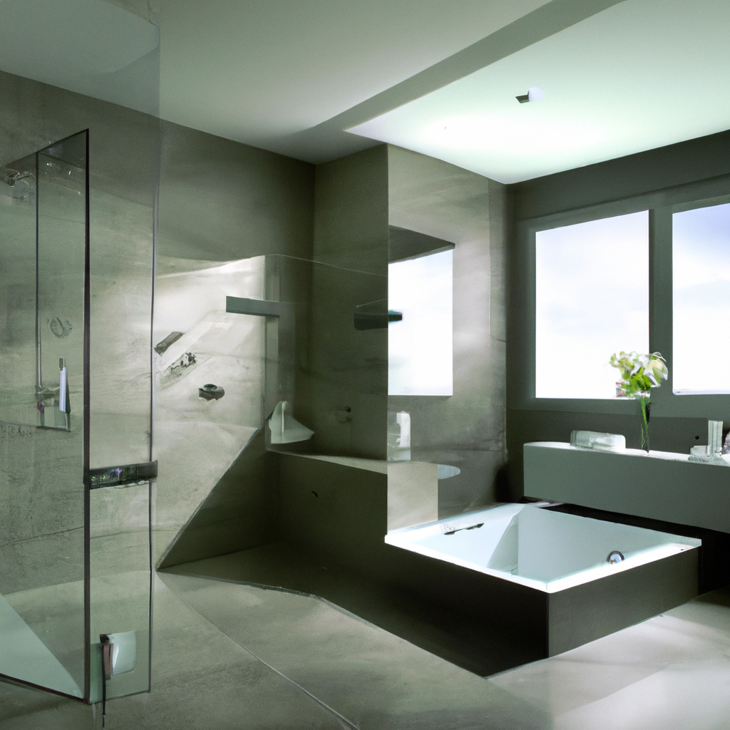 A modern and contemporary bathroom renovation done by Boston Bathroom Contractors.