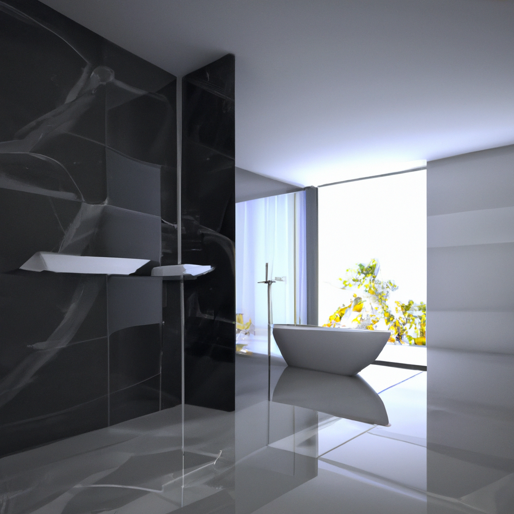 A modern, contemporary bathroom renovation in Milton with new features