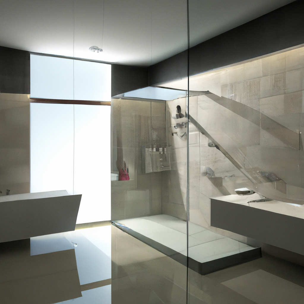 A contemporary bathroom cabinet installation in a modern home in Boston.