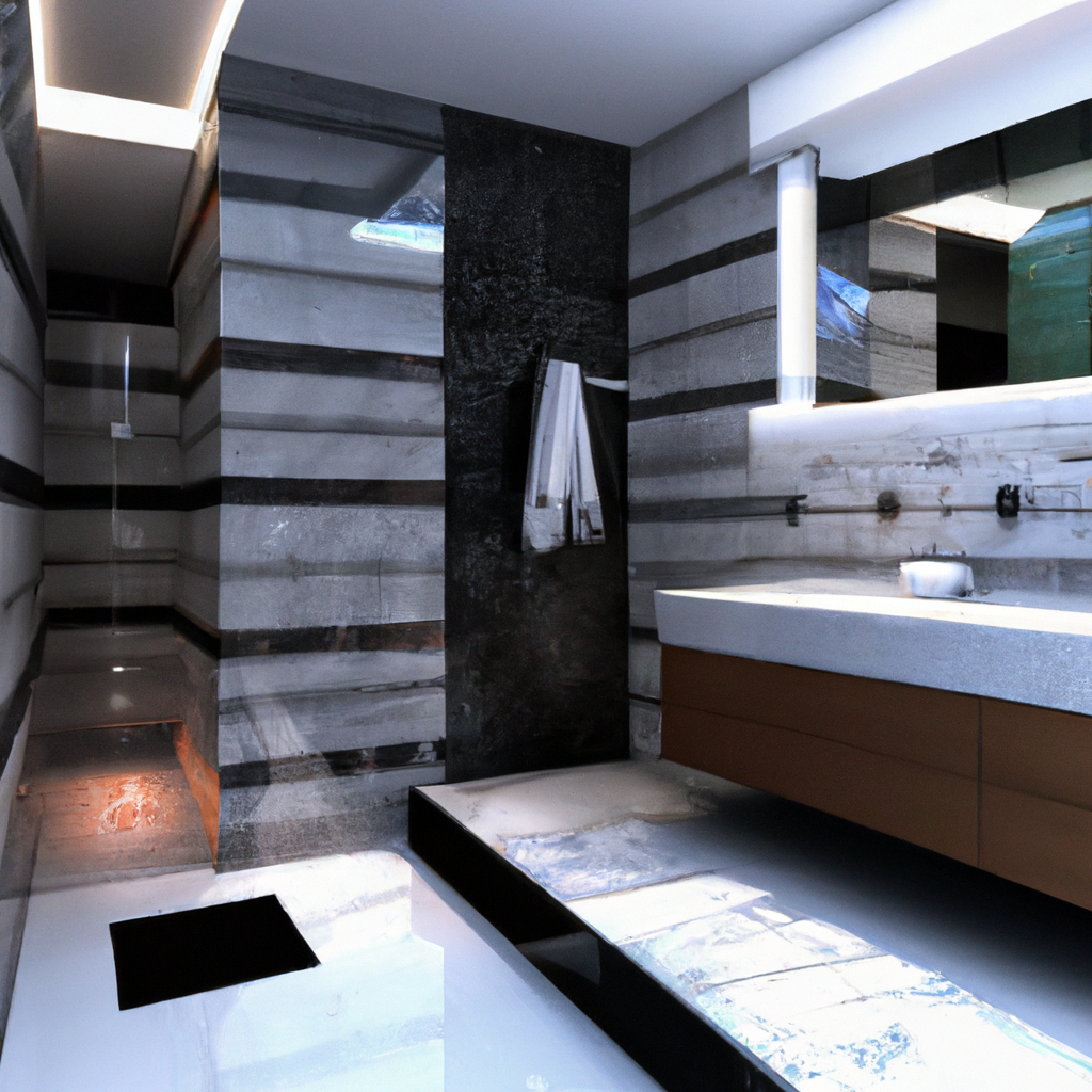 A modern and contemporary plumbing design for home improvement projects.