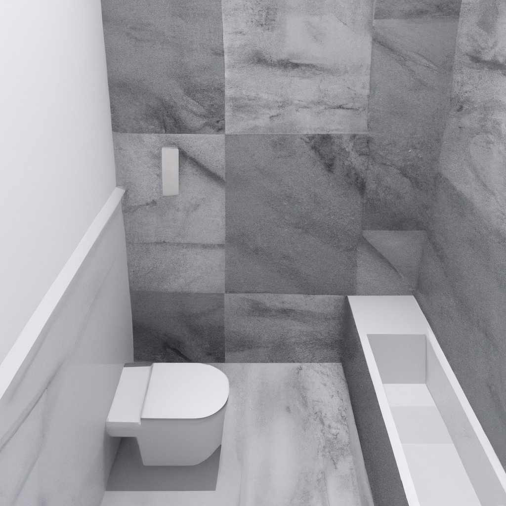 A modern and stylish bathroom with new renovations and a sleek design.