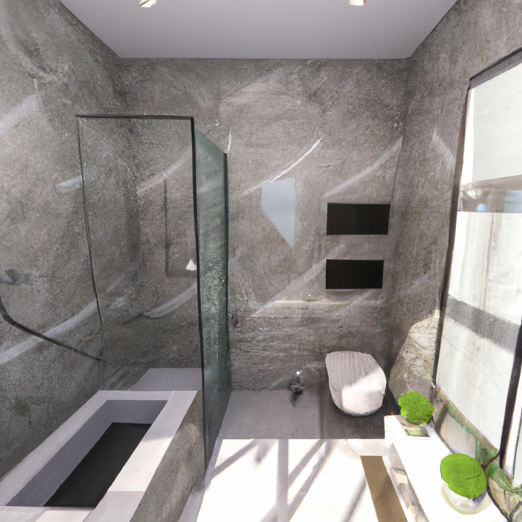 A sleek, modern bathroom with clean lines and chic fixtures